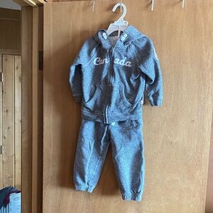 Cozy Gray Kids Jogger Set